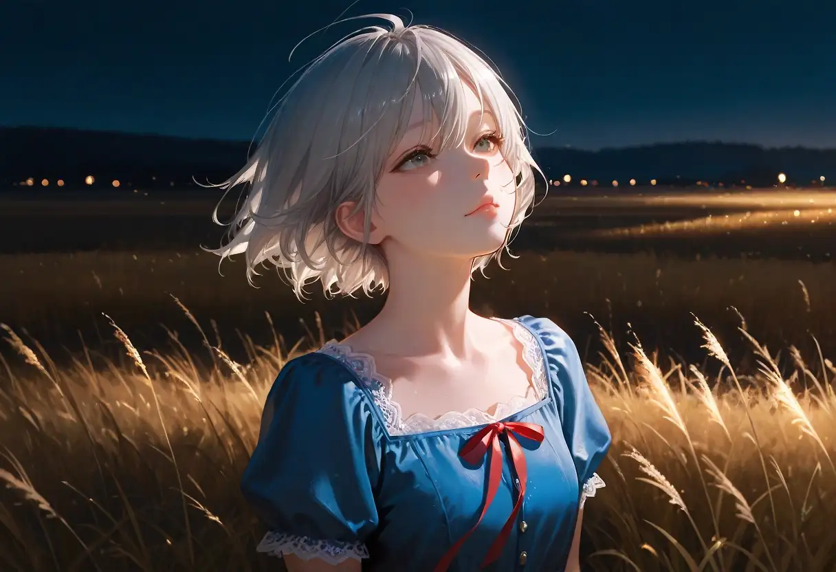AI art "Shining Grassland"