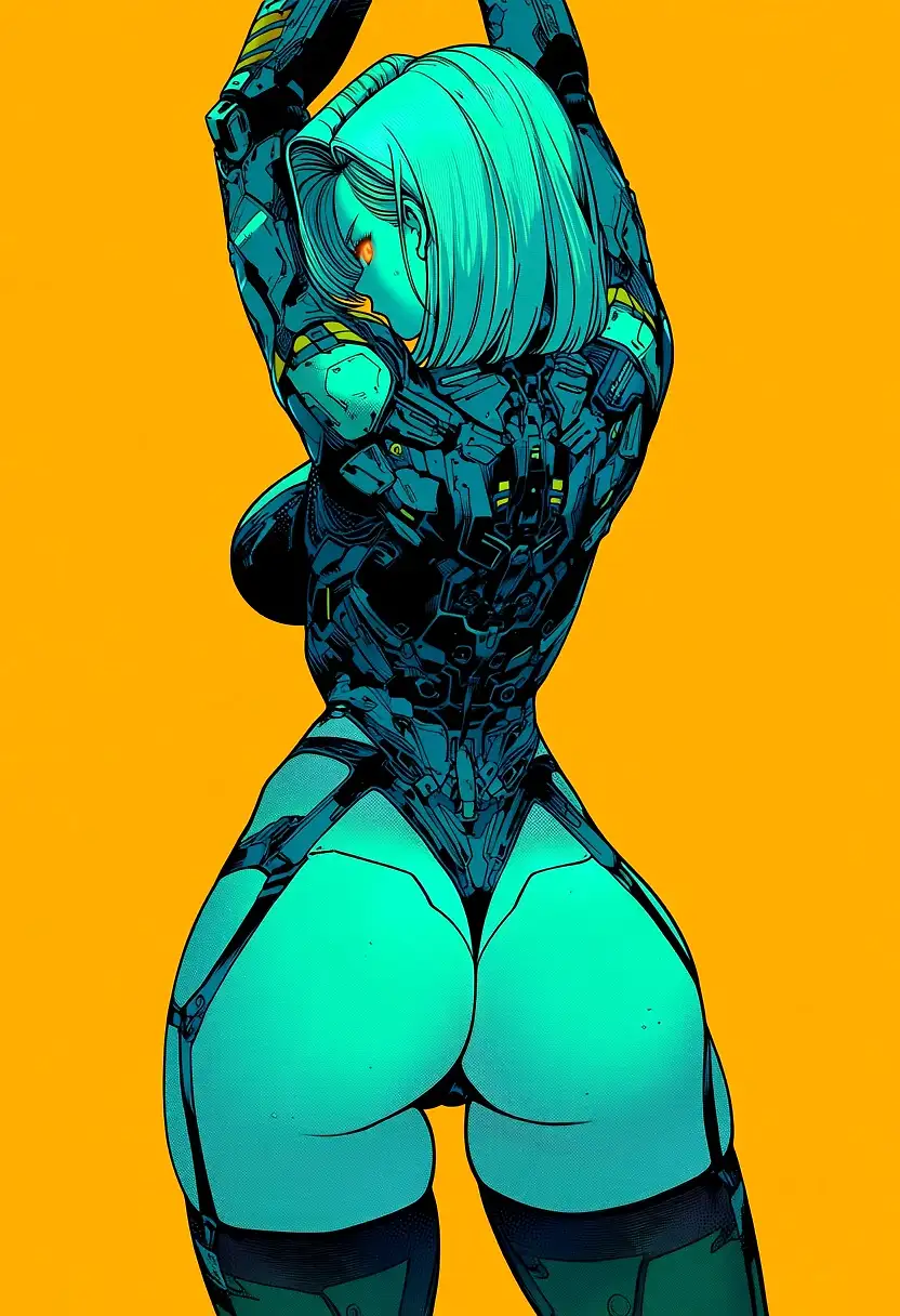 AI art 'Cyberpunk Android 18'