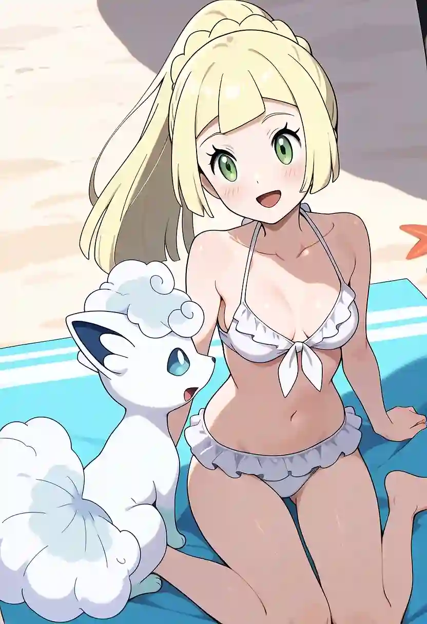 AI art "Alolan Beach Fun"
