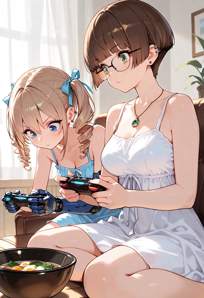 AI art "Finally!!!" with user description "It's not perfect but i finally got both in picture togehter. Next step find out how i get the accessoires right 😁"