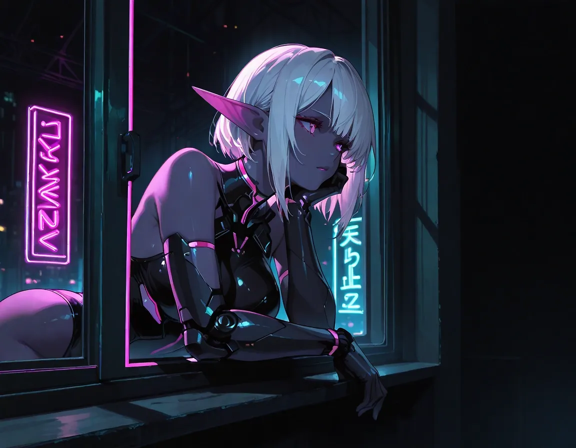 Darkness falling over the city