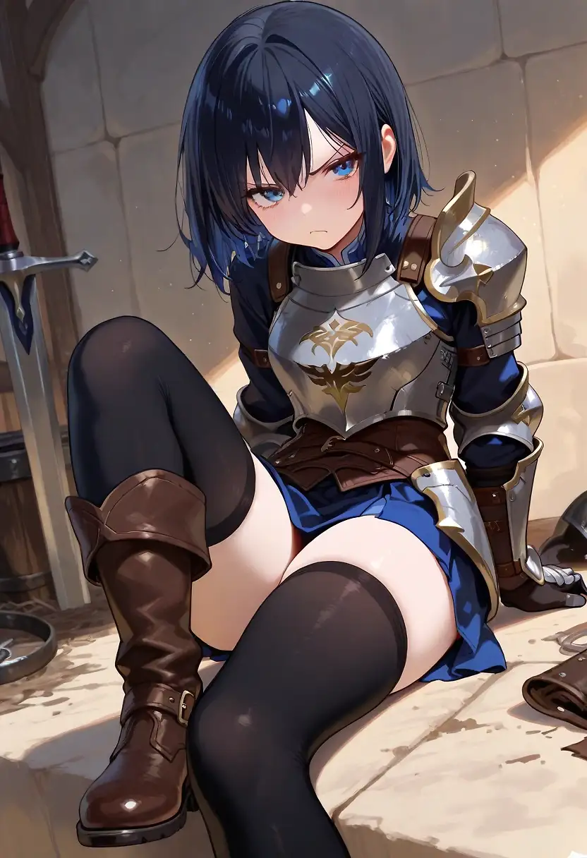 AI art "Fallen noble girl Pt1"