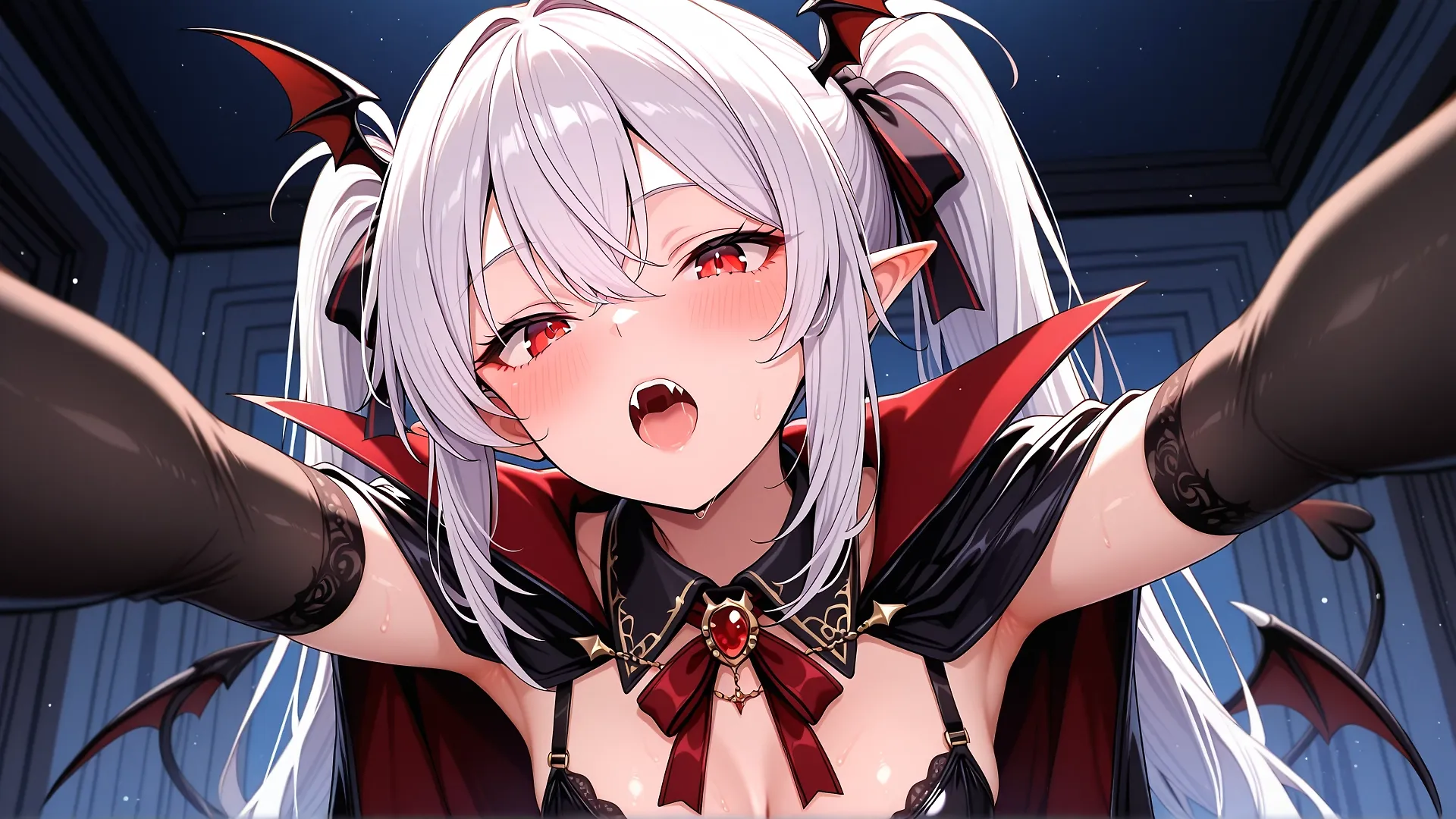 Vampire Girl wants to bite.