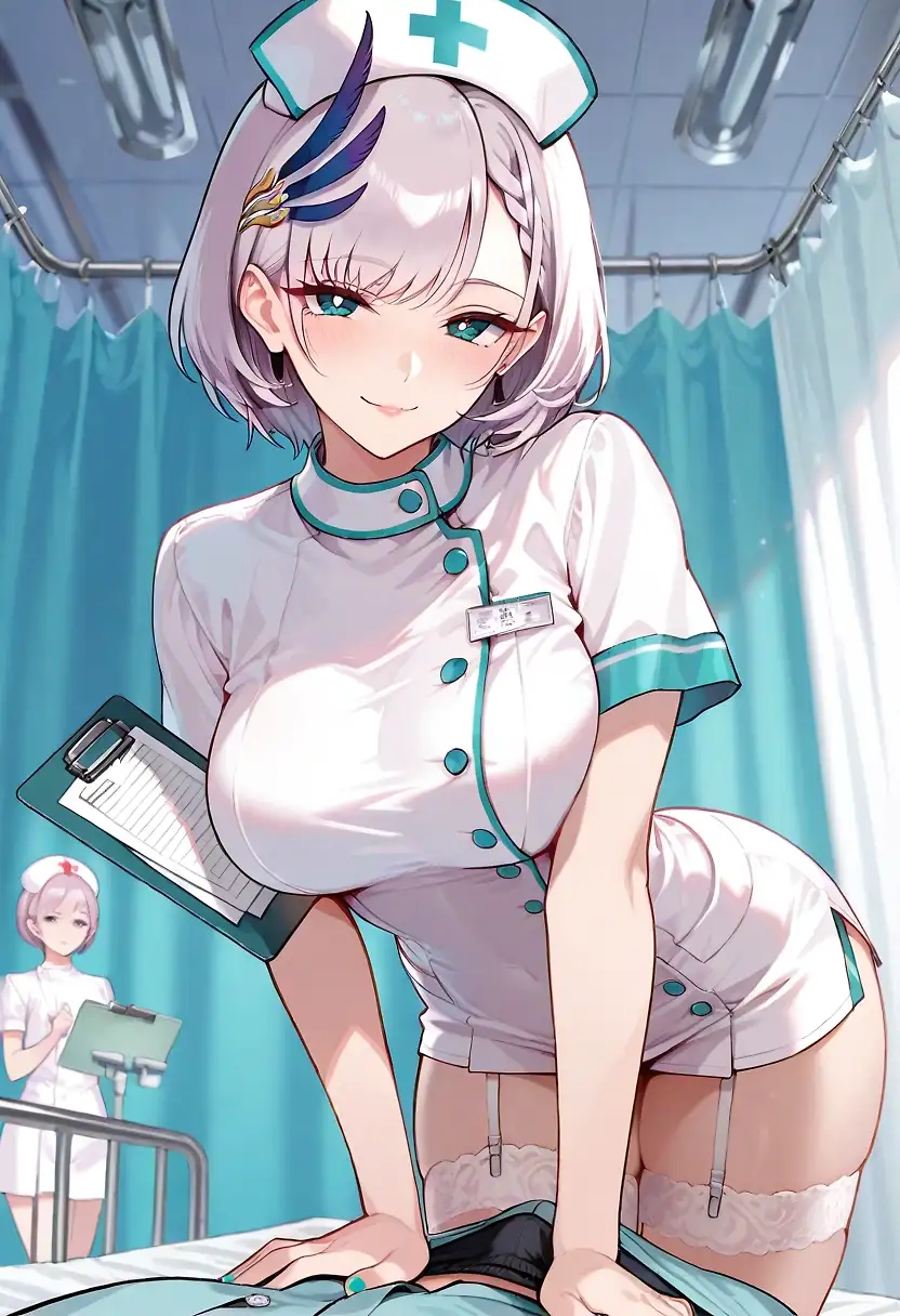AI art 'Nurse Reine doing a semen extraction'