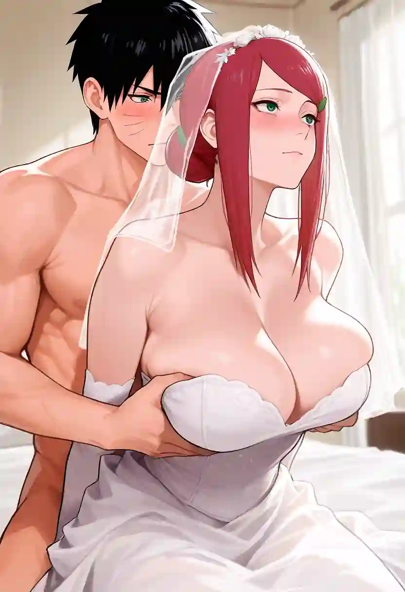 AI art "Kushina weeding"