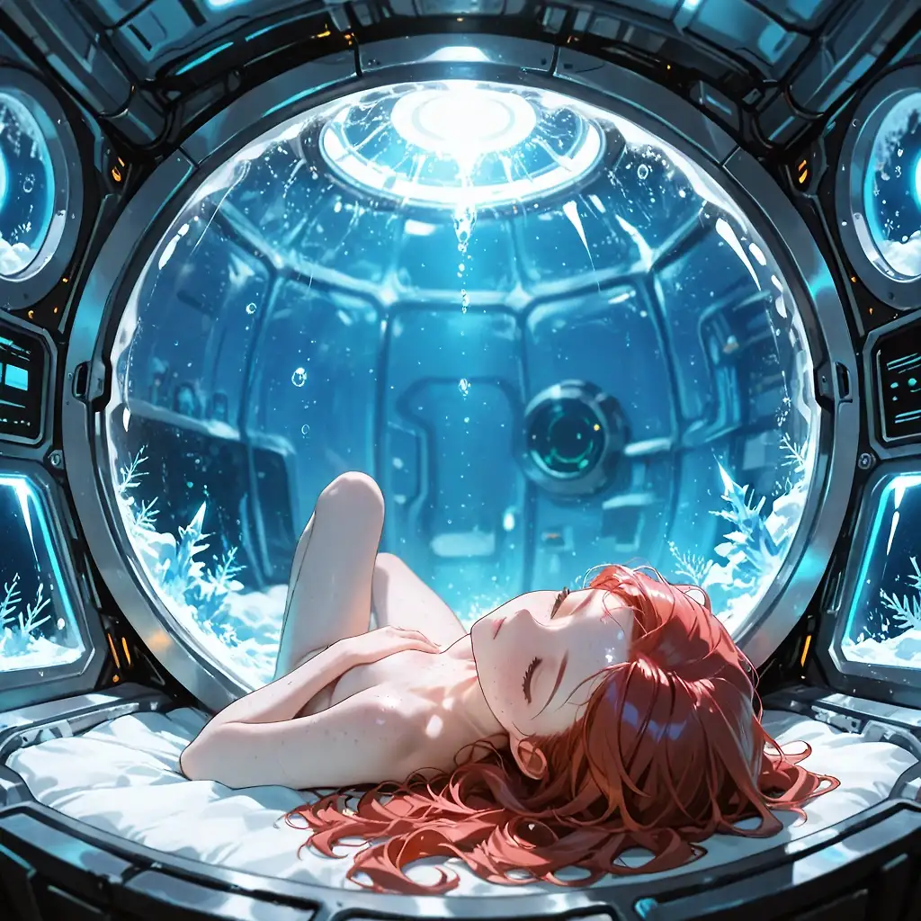 AI art 'Cryostasis against the heat' with user description 'Forget Ice Cream, forget Ice Cubes, just go for Cryostasis until the heat is over!



@octavian @peterco @warmicestudios @smut317 @gildenstein @cef_ultra @casca_kirei-onna @heihund @bad77 @a_casual_prompter @parda @terror2 @hollenwulf @varcolac @zerogroupe21 @goobygubby @cro_bo @saltymajor778 @zesoul'