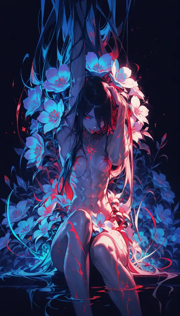 AI art 'Witch of the Abyss'