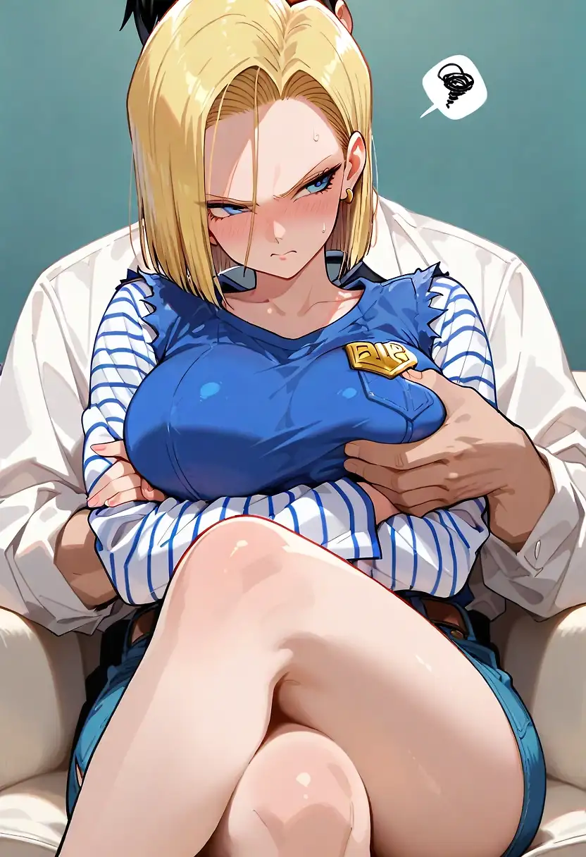 AI art 'Careful…' with user description 'She may step on that arm'