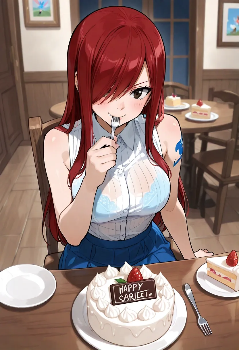 AI art "Erza scarlet" with user description "Erza scarlet"