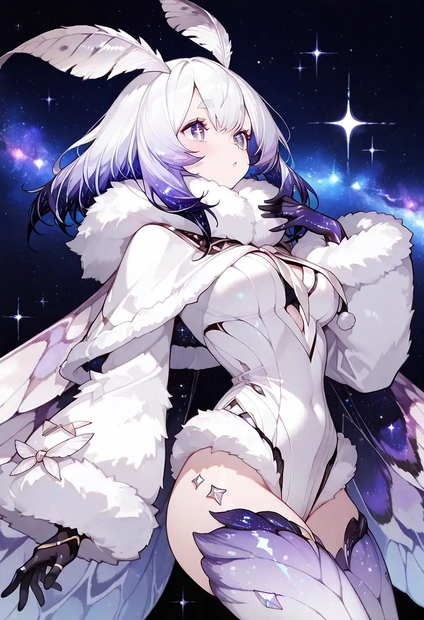 AI art "Space moth"
