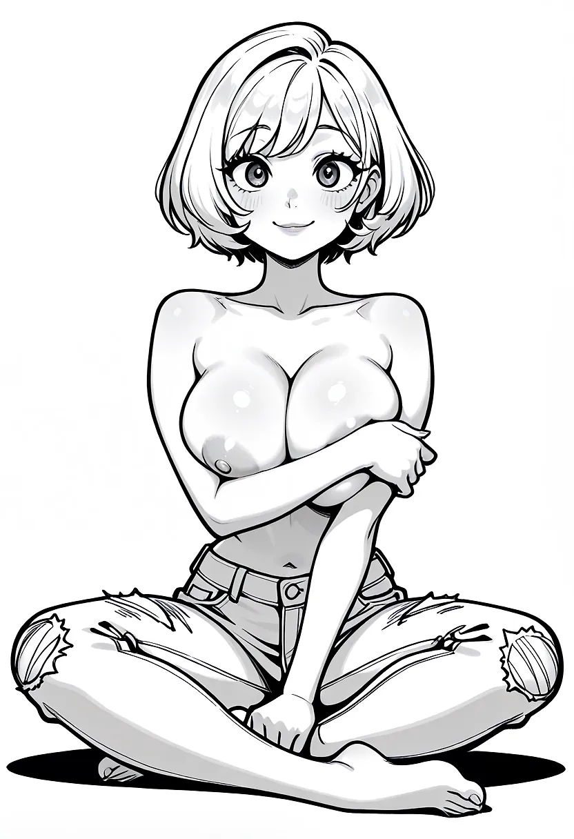 Photoshoot in black and white