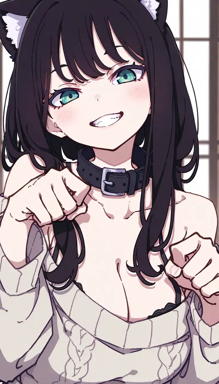 AI art 'Momo-chan~' with user description 'Original characters'