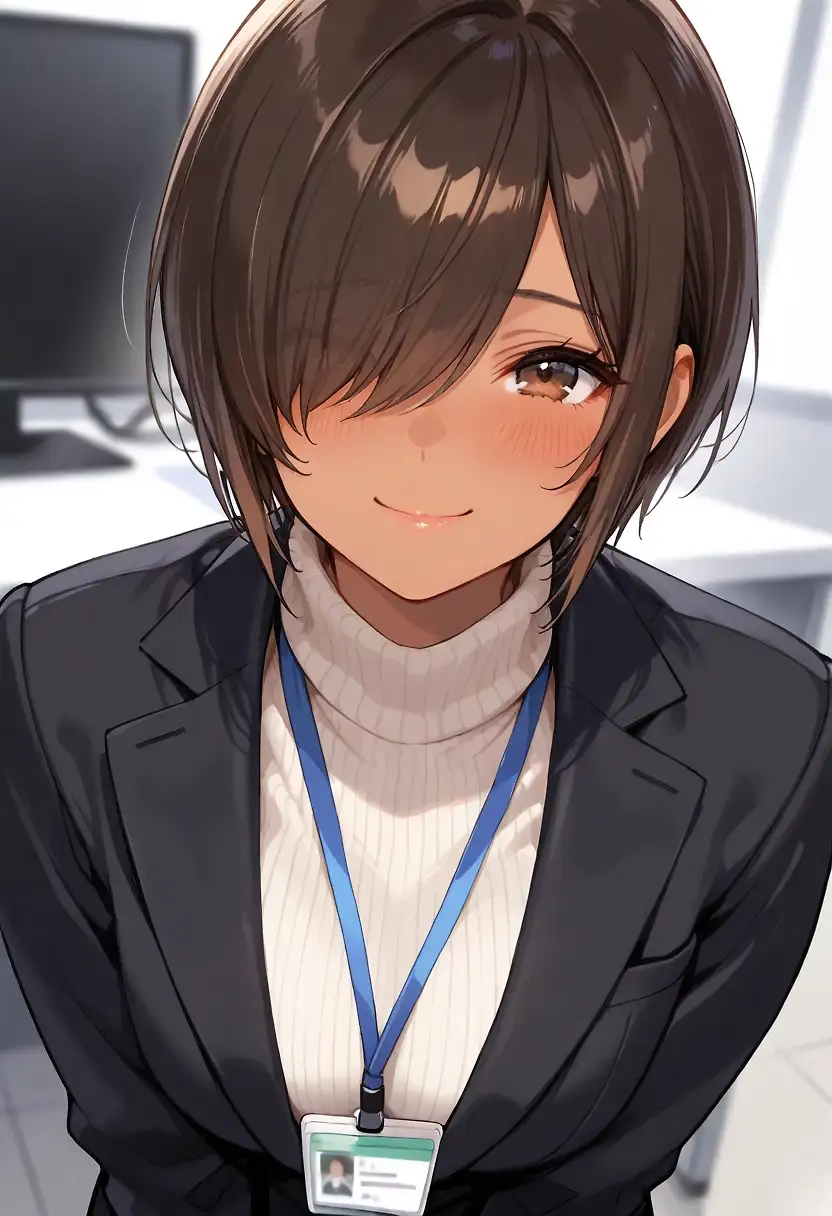 AI art "Hello sempai"