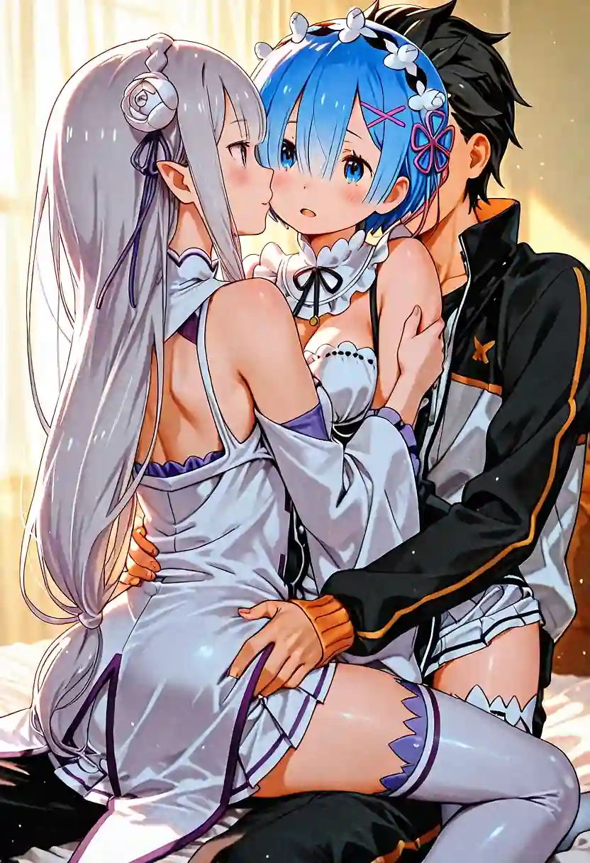 AI art "Emilia and Rem 2"