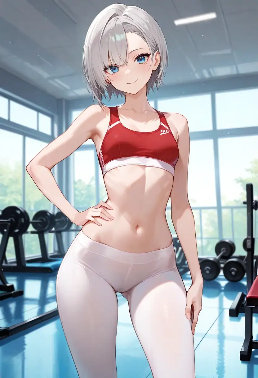 AI art 'Gym girl'