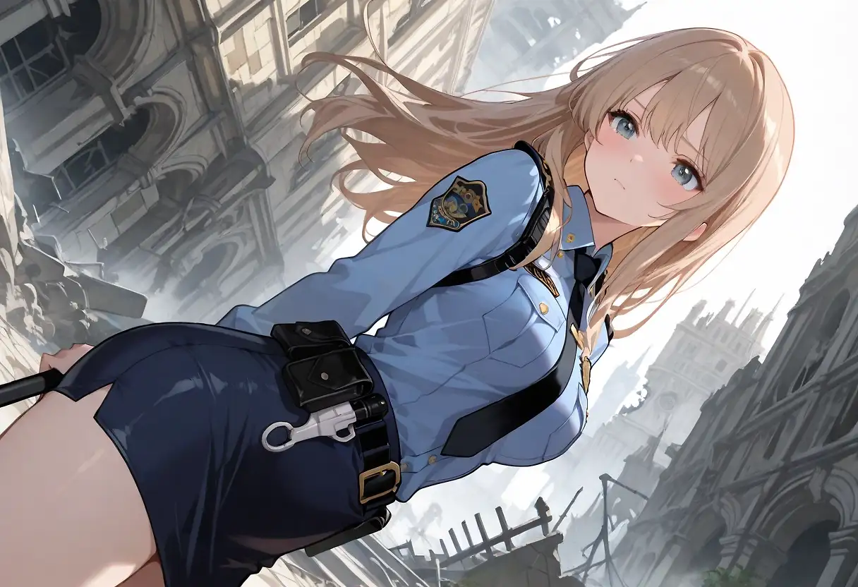 AI art "Destroyed Town"