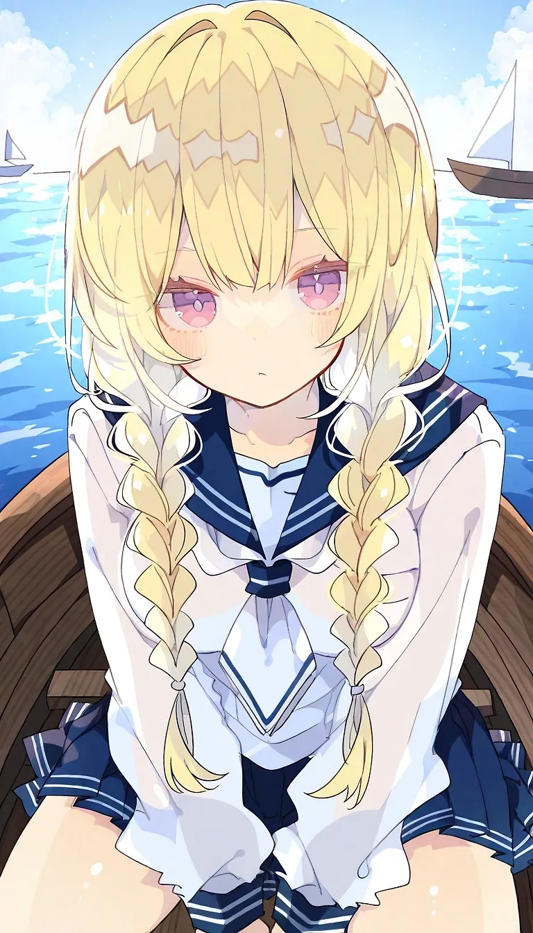AI art "Sea time" with user description "I love this art style too"