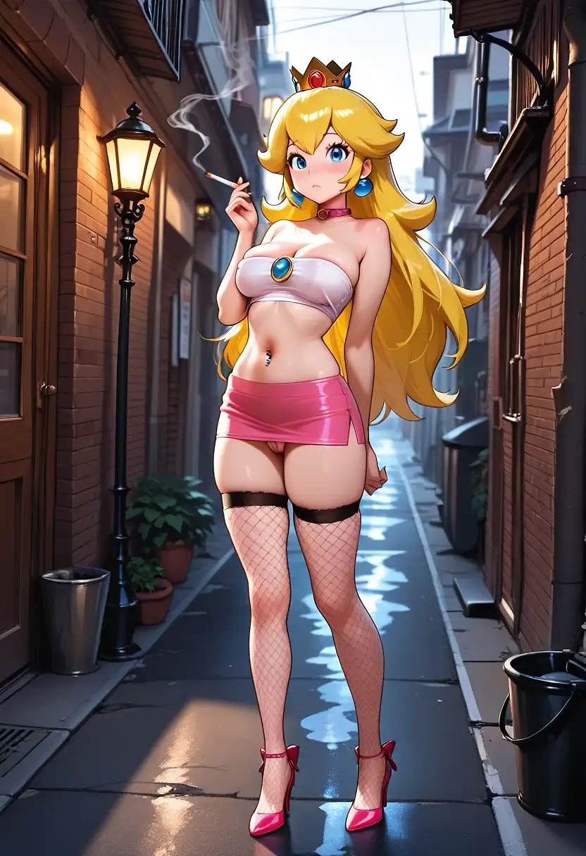 Princess Peach walking the Blade