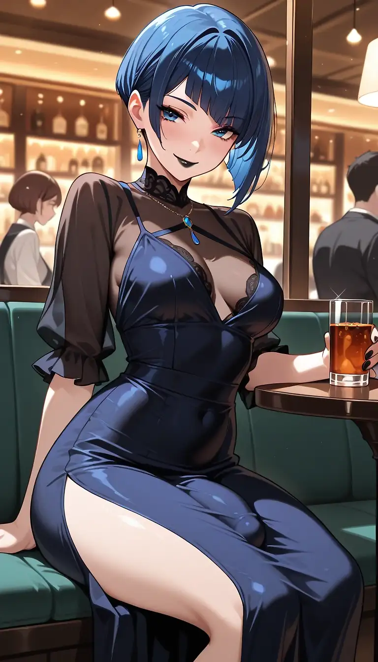 AI art "Minor problems of a futanari - 3"