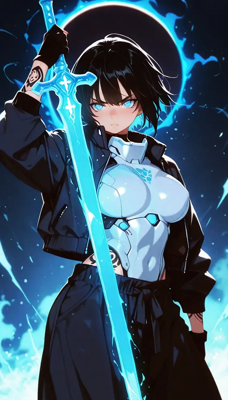 AI art 'OC: Battle Mage'