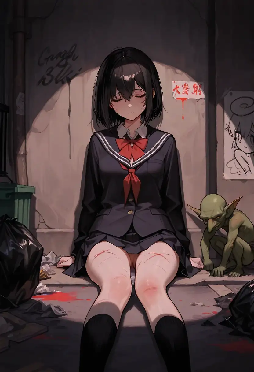 AI art "The dark alley"