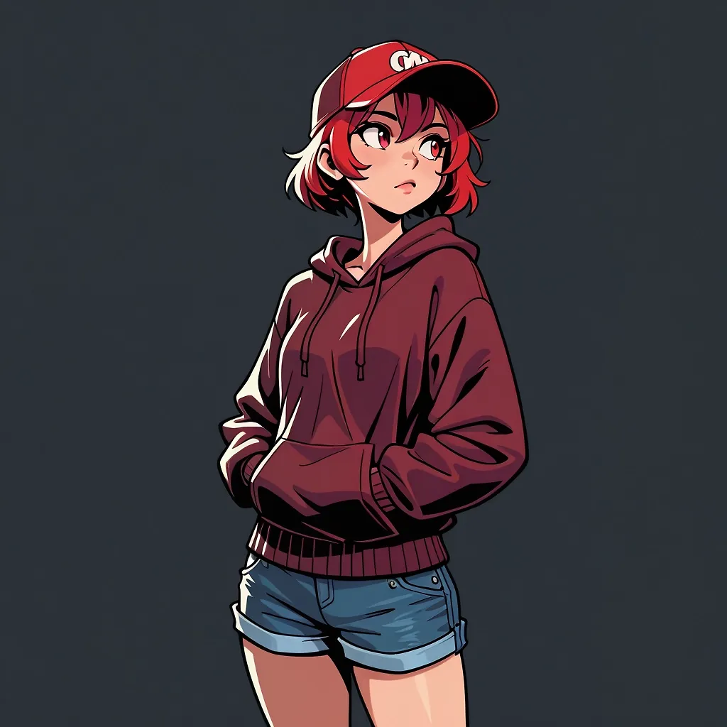 Zara with hoodie