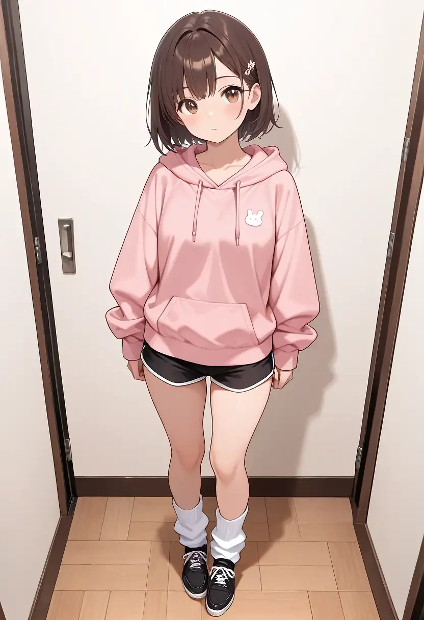 AI art 'hoodie, loose socks,'