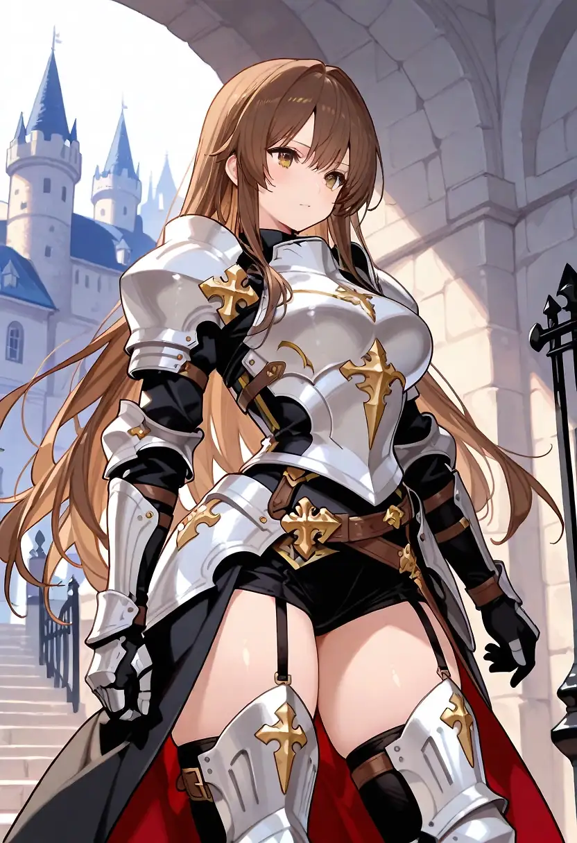 AI art 'Knight girl test 1'