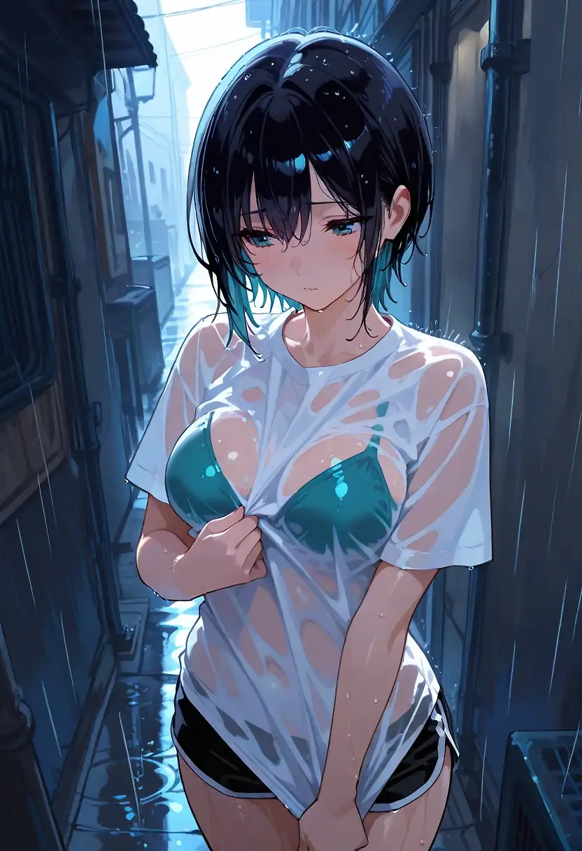 AI art 'Caught in the rain'