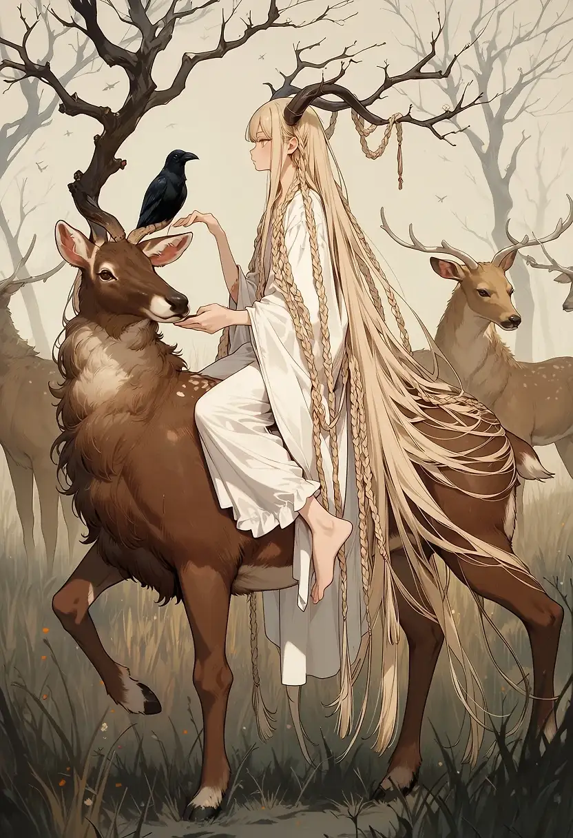 AI art 'Spirit of forest'