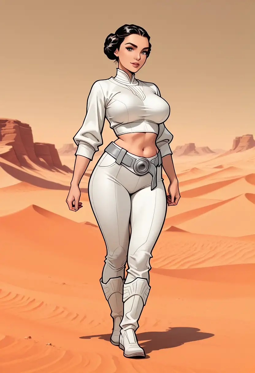 AI art "padme on desert"