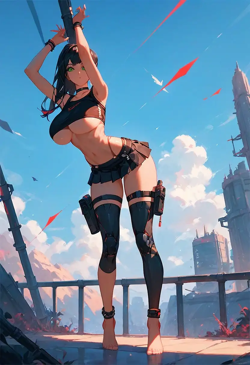 AI art "Carmen outdoors shot"