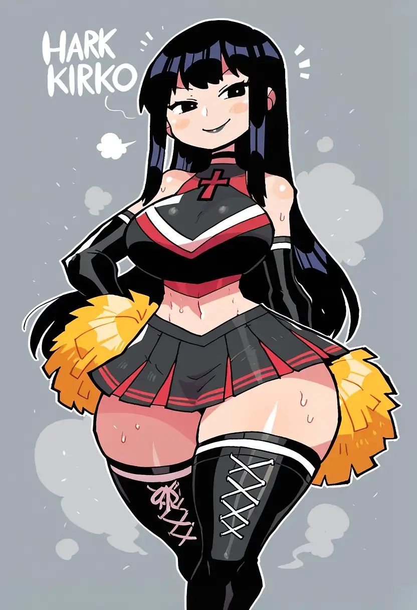 AI art 'Kiriko' with user description 'Was gatekeeping this character i made for months, felt like maybe it was time to show at least one pic of her😜'