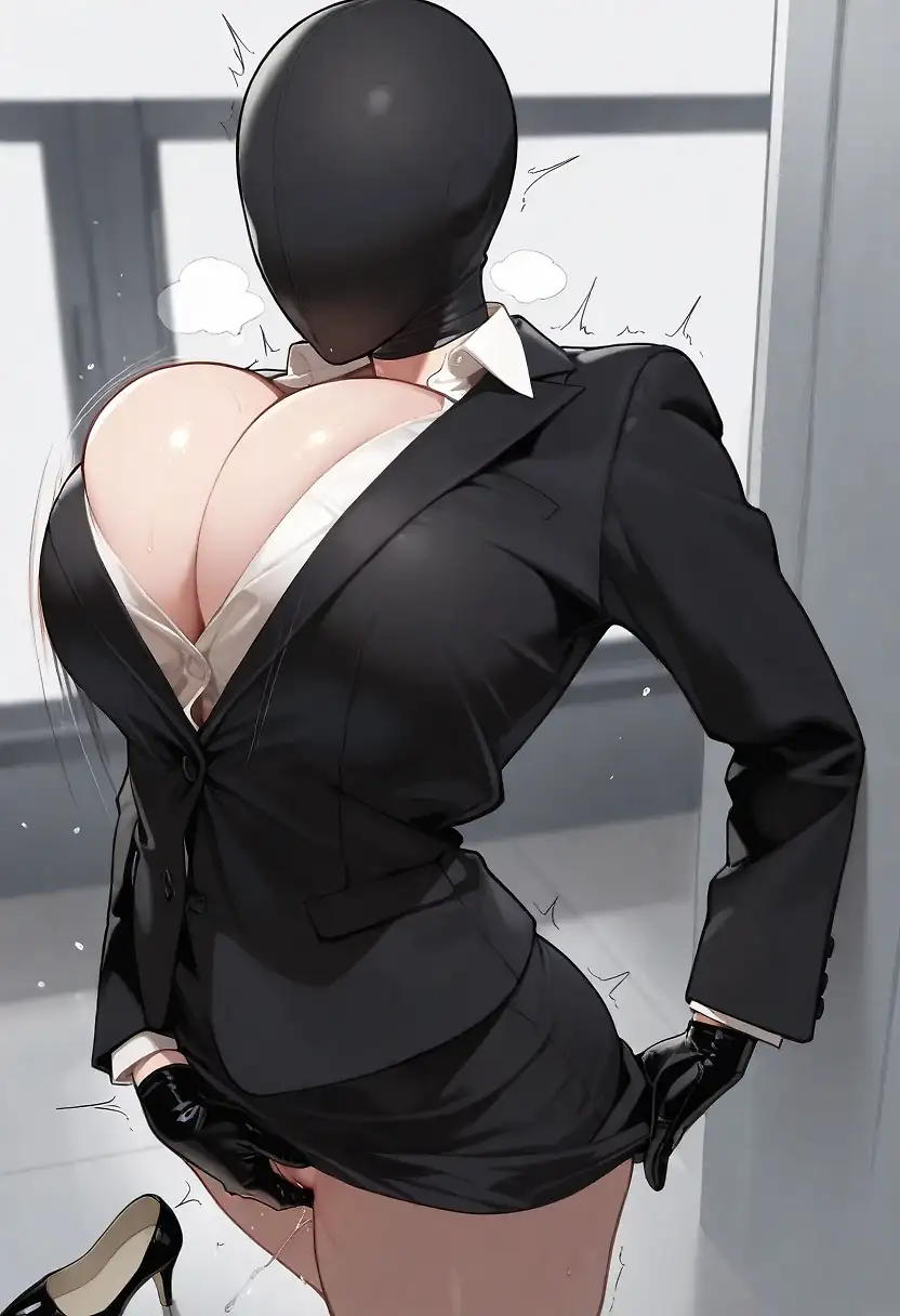 AI art 'Pervert Masked Secretary'