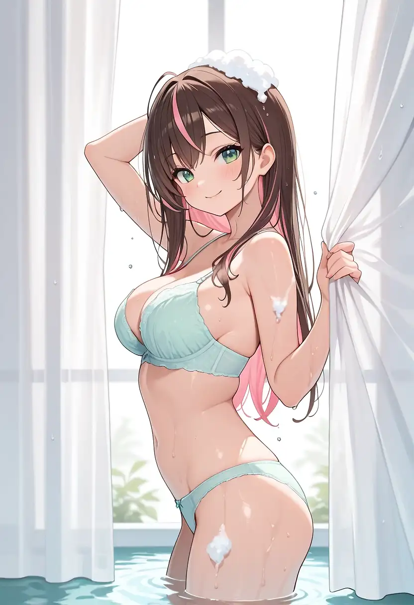 AI art "Ono Chika (Crazy Ones) Bathtub Sex"