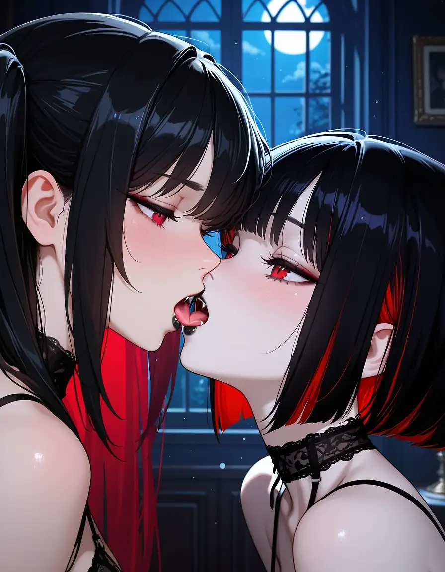 AI art 'Lesbian vampires'
