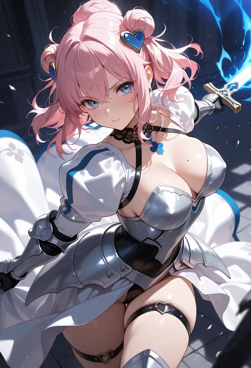 AI art 'Fate/ Stay Isla' with user description 'Between my DnD challenge I issued out, and the Fate stuff that spun off it with @zesoul, I got the thought in my mind "I wonder what Isla would look like as each of the Fate servant classes?" so I couldn't resist. I've not done enough of this stuff but I'm really loving fantasy Isla these past few days 💘

As interesting as it would to see everyone else's OCs, I think its too similar to the DnD challenge in terms of themes (and we're probably all spent for credits after these back to back with the pirate stuff onwards😅 ). There's been some absolute gems posted this last week and its been awesome to be part of it 🤩'