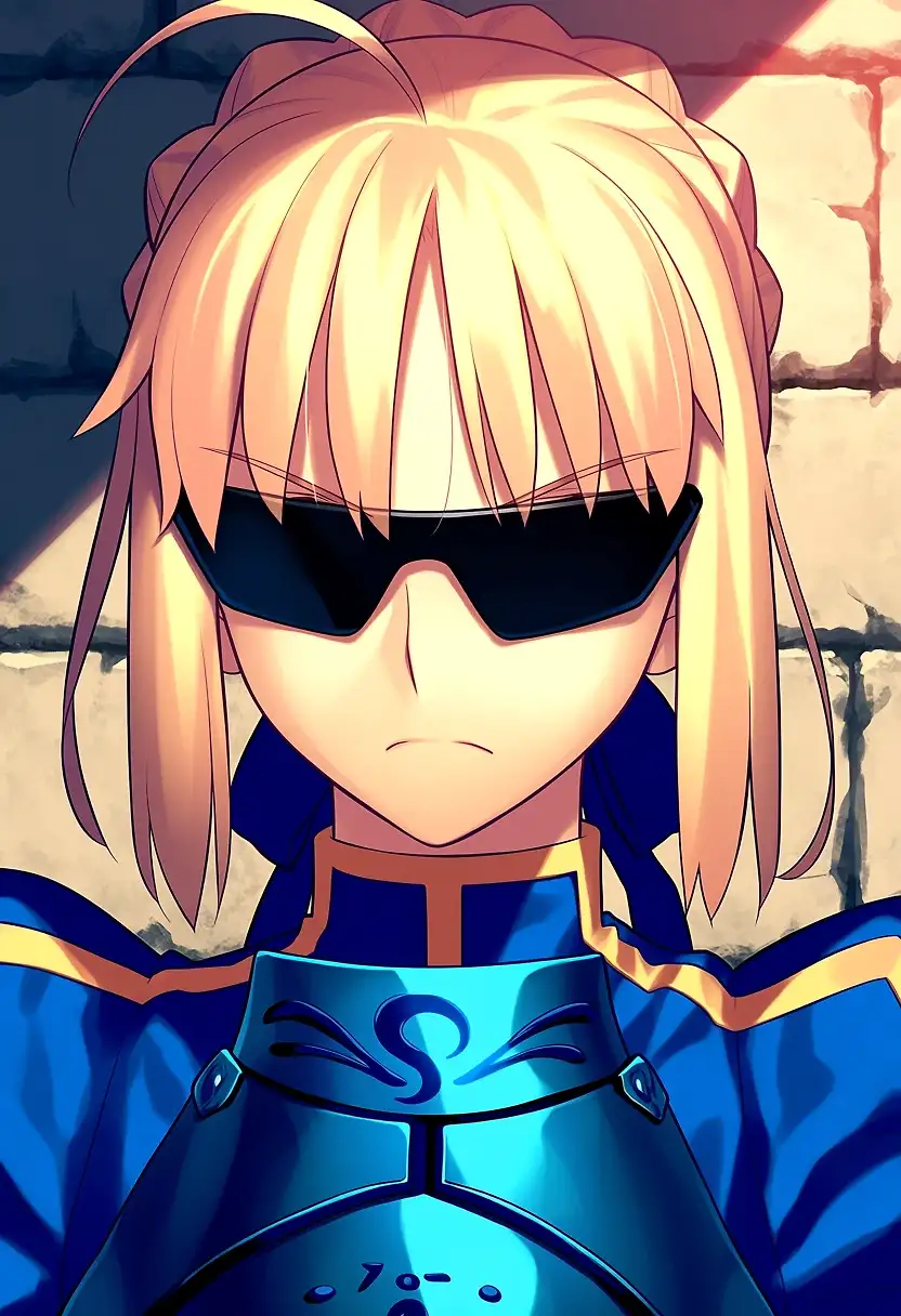 AI art 'Cool Saber'