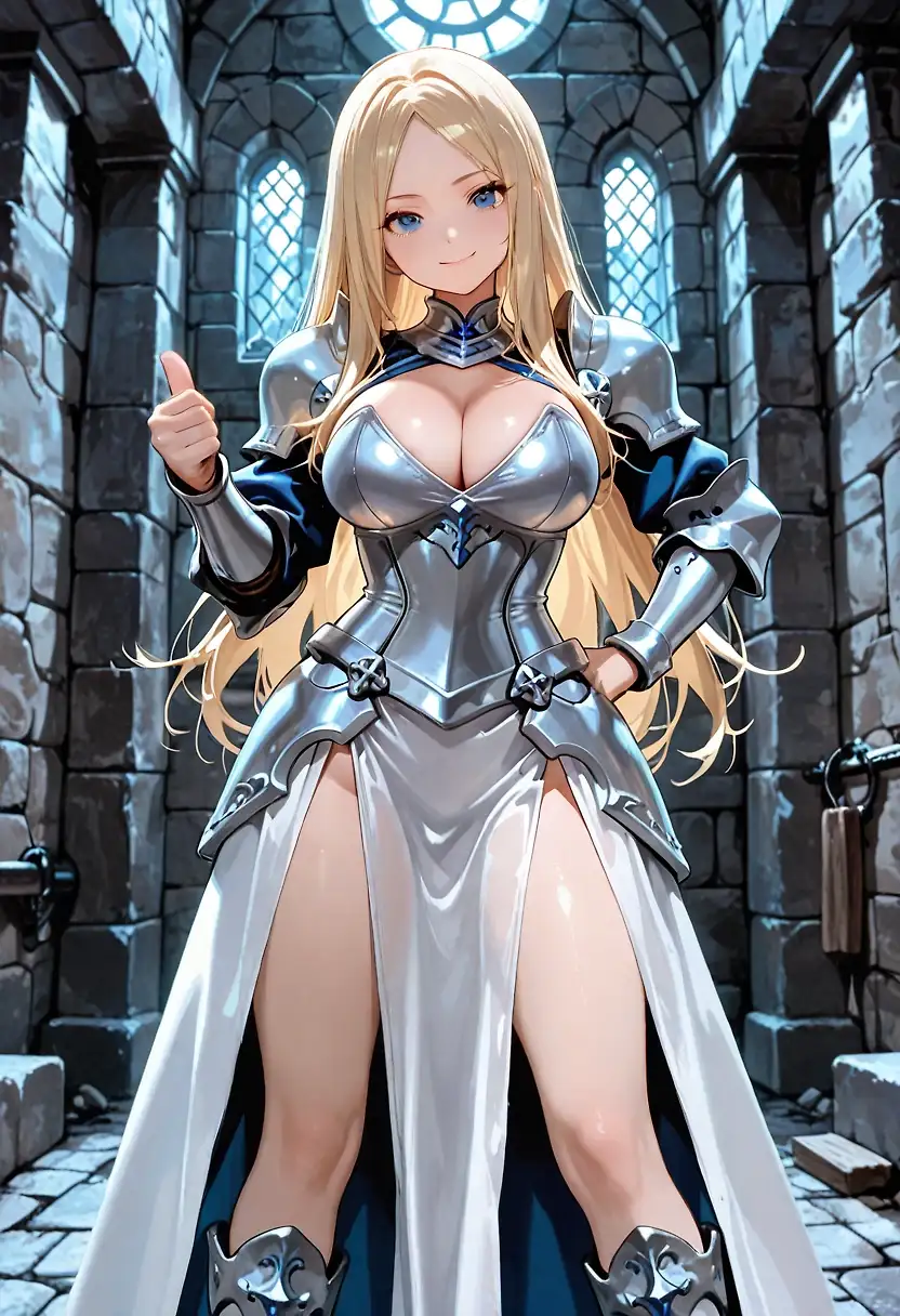 AI art 'Dungeon knight'