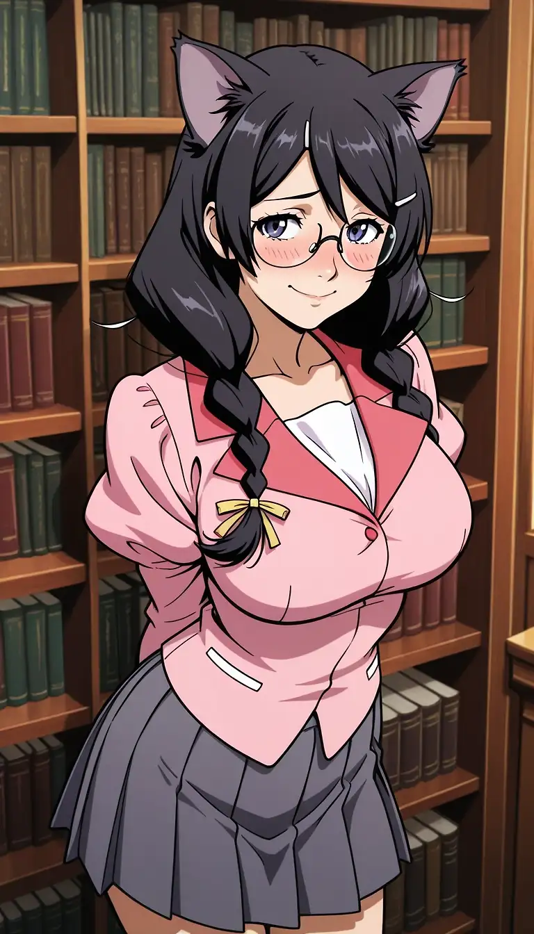 AI art 'Hanekawa2'