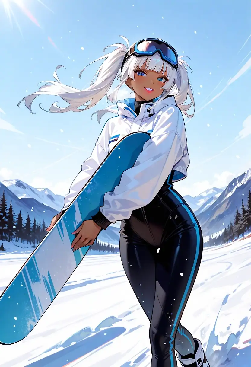 AI art 'Hime' with user description 'Can she go to Milano Cortina 2026?'