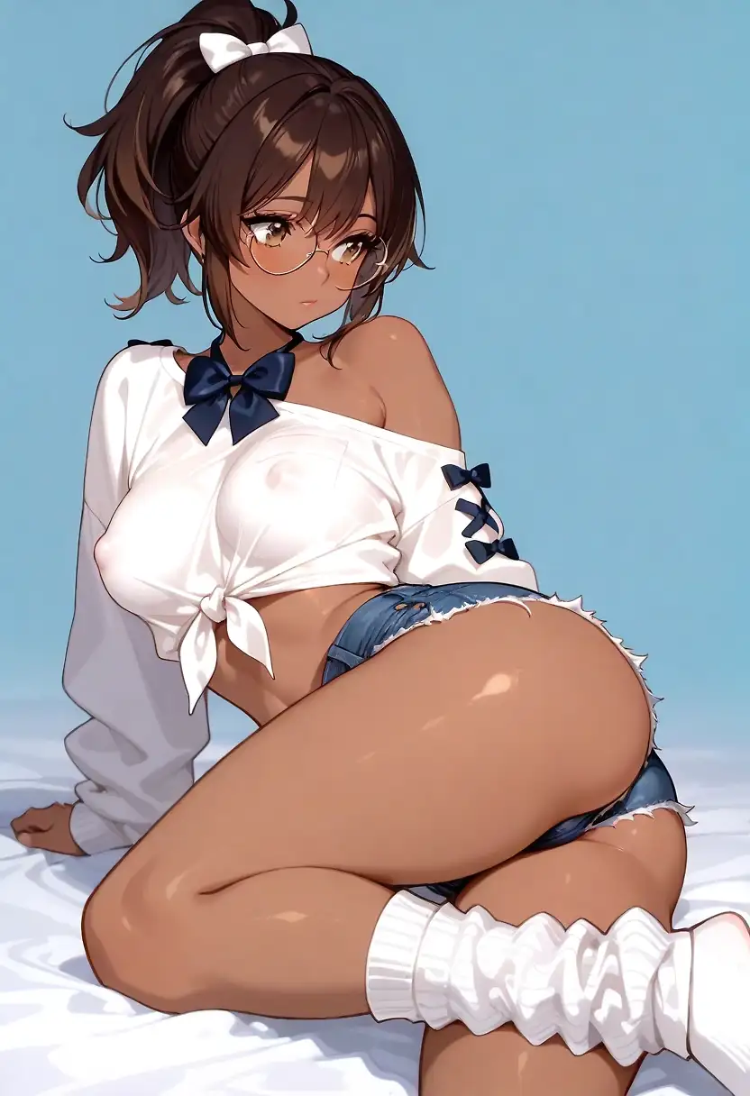 AI art 'Megan is chilling' with user description 'Based on the magnificent work of @jlixard, be sure to check out his creations !'