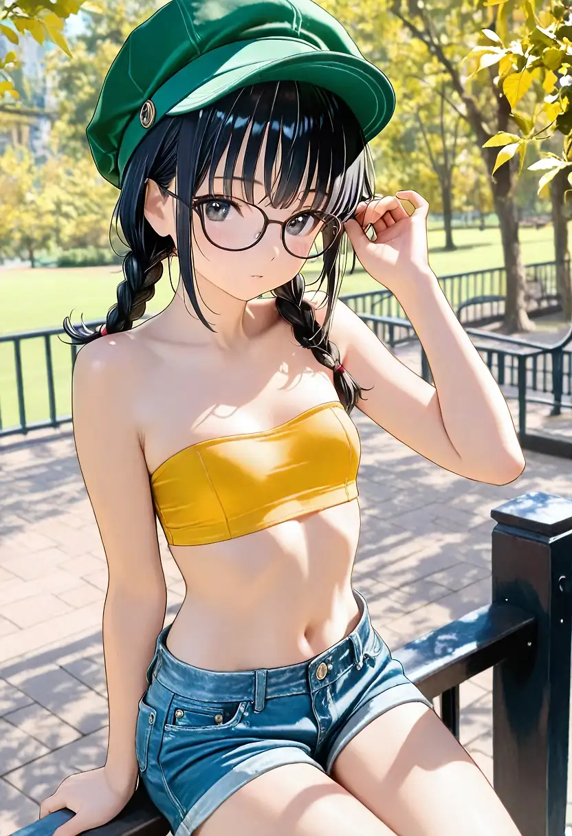 AI art "Hot nerd girl"