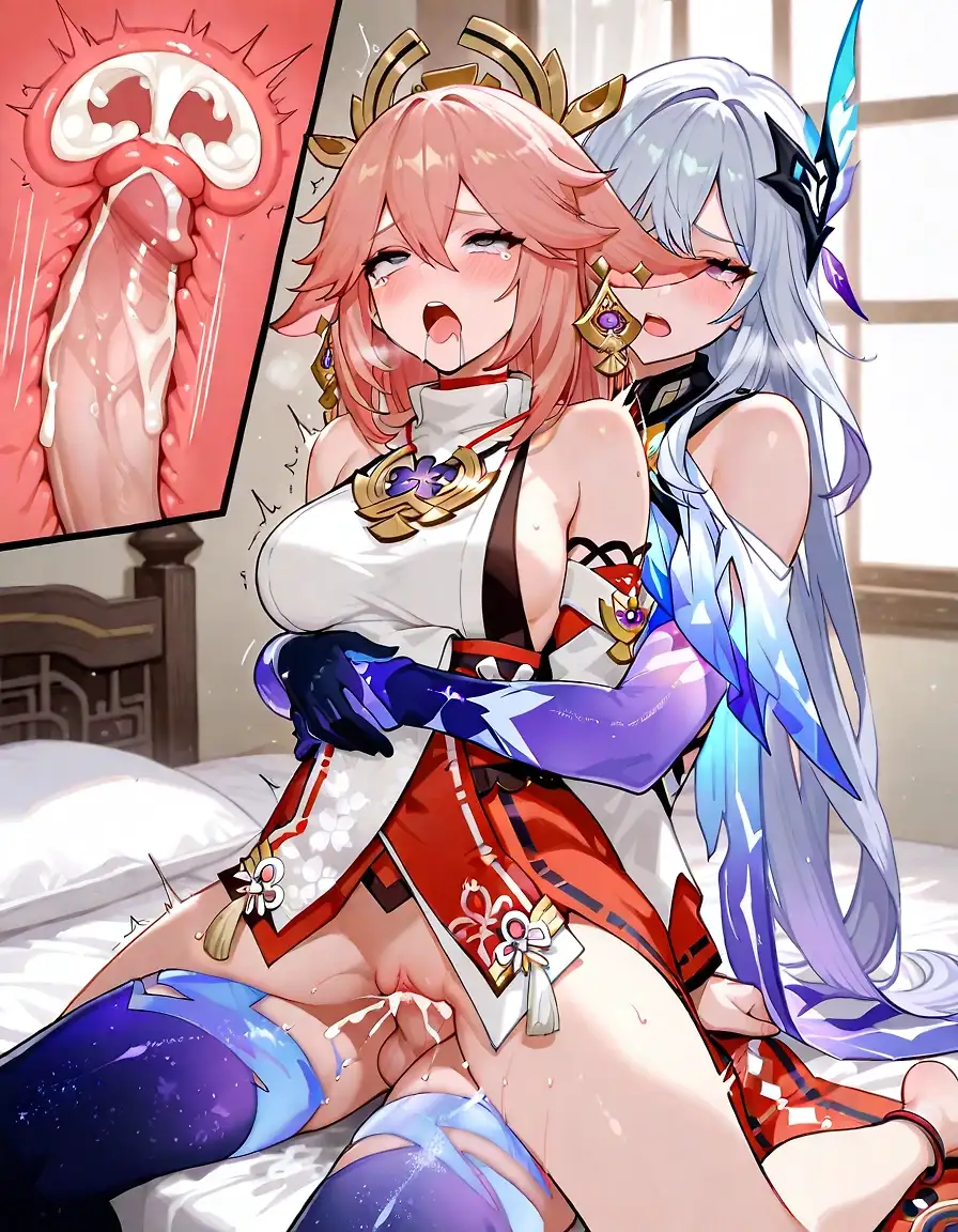 AI art 'skirk X miko'