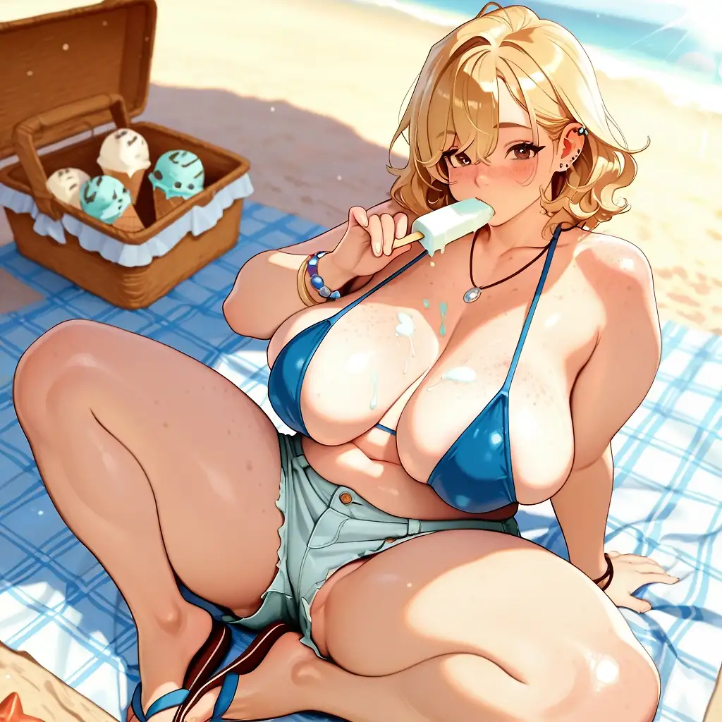 AI art 'A Day at the Beach'