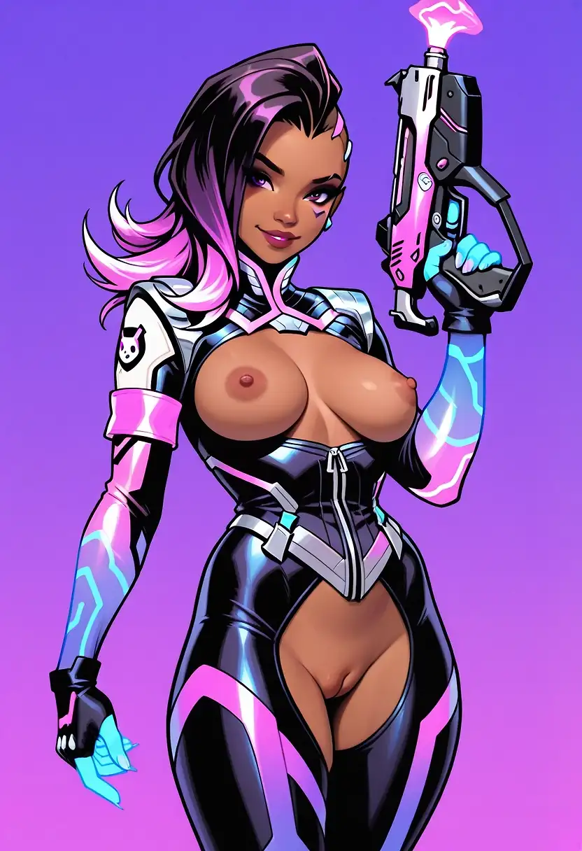 AI art 'Sombra (Overwatch 10Y!)'