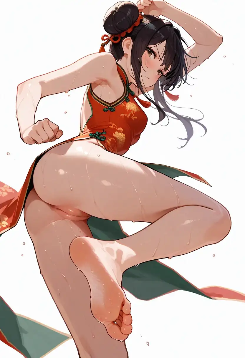 AI art "kick pose test"