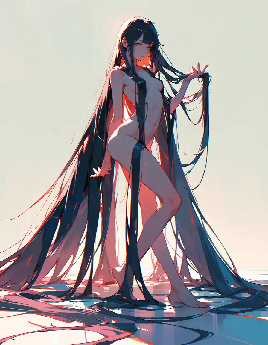 AI art 'She gonna fall'