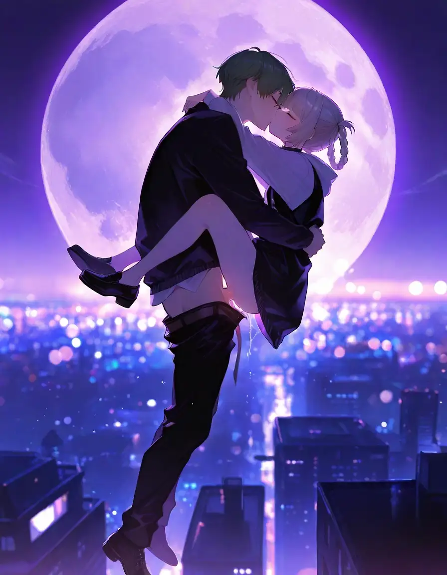 AI art 'Nazuna Nanakusa: Call of the night.'