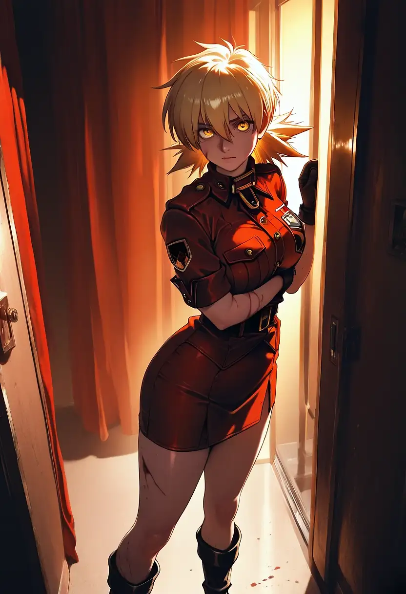 AI art '“Walk In Like You Own the Room”' with user description 'Calm after chaos. Power in the posture. A presence that doesn’t ask for attention — it takes it.'